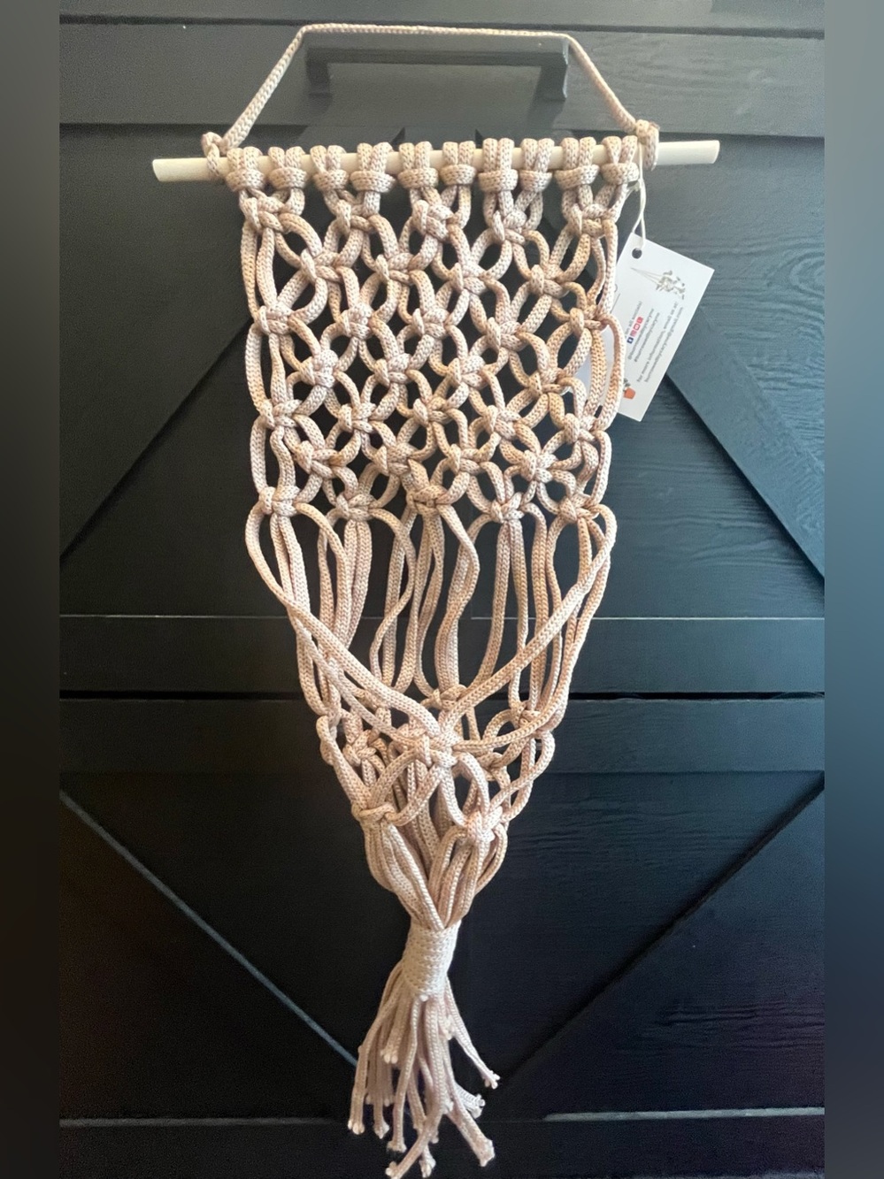 NWT- Handcrafted Macramé Wall Hanging plant holder